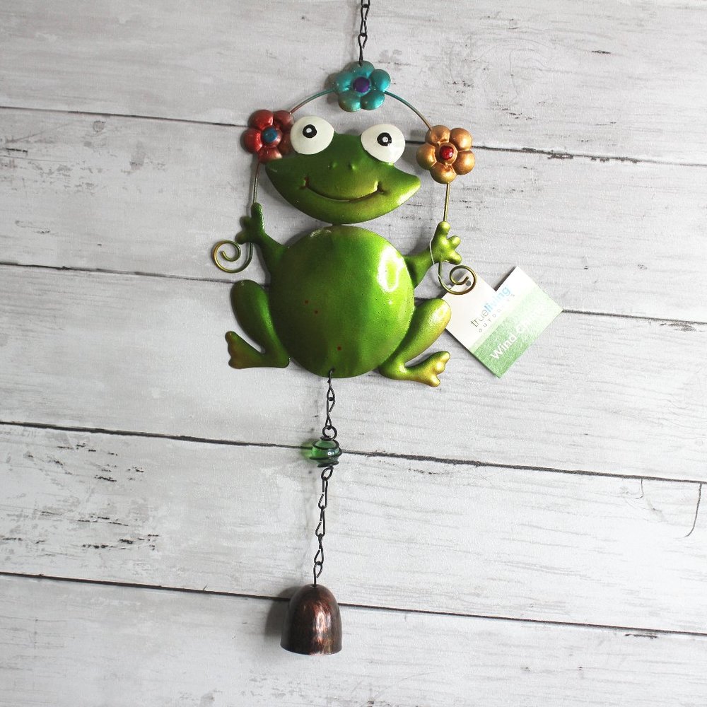 NEW Metal Wind Chime Noise Maker Garden Patio Outdoor Yard Decor Frog